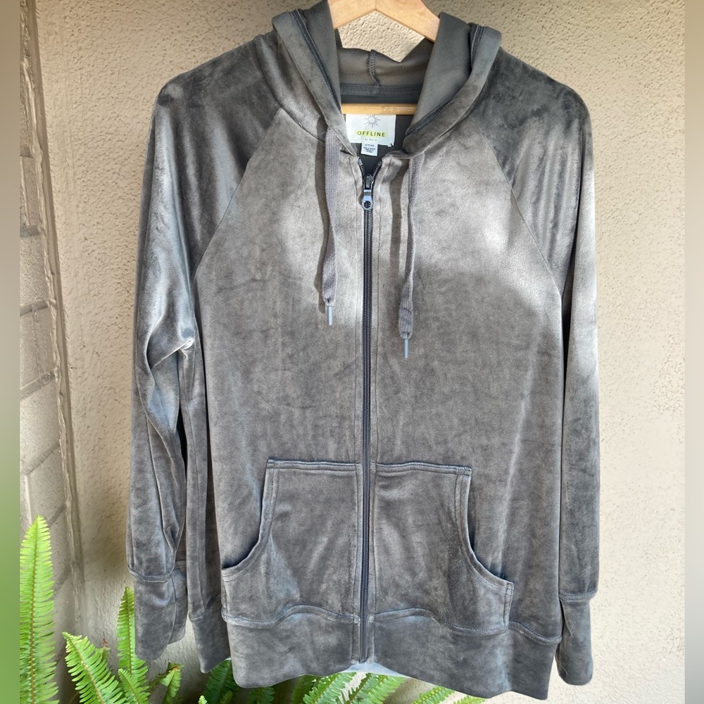 Offline Set - zip hoodie & joggers SET - gray, Women’s XS